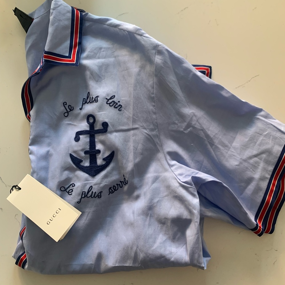 NWT oversized Gucci button up